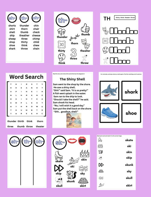 Digraphs and Beginning Blends Bundle | Science of Reading Aligned
