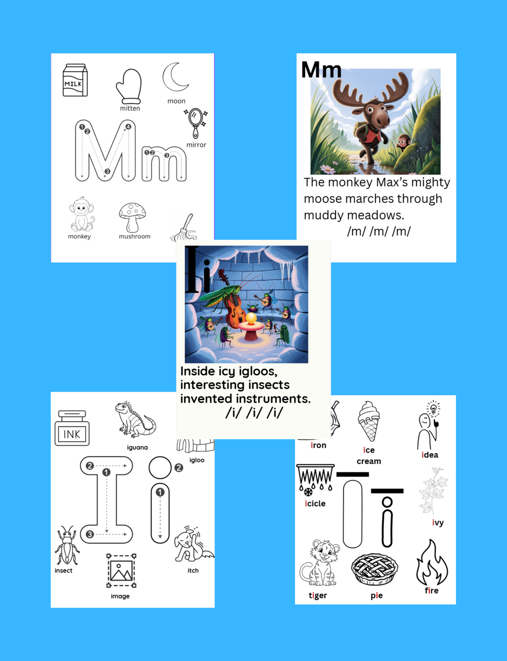 A-Z Phonics & Long Vowels Pre-K -Kindergarten