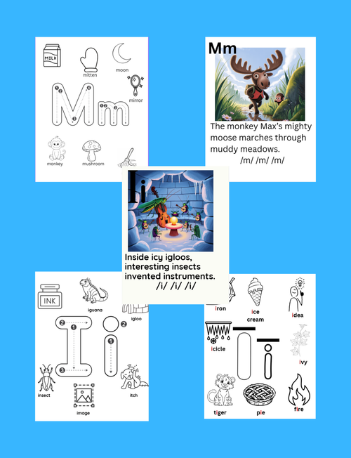 A-Z Phonics & Long Vowels Pre-K -Kindergarten