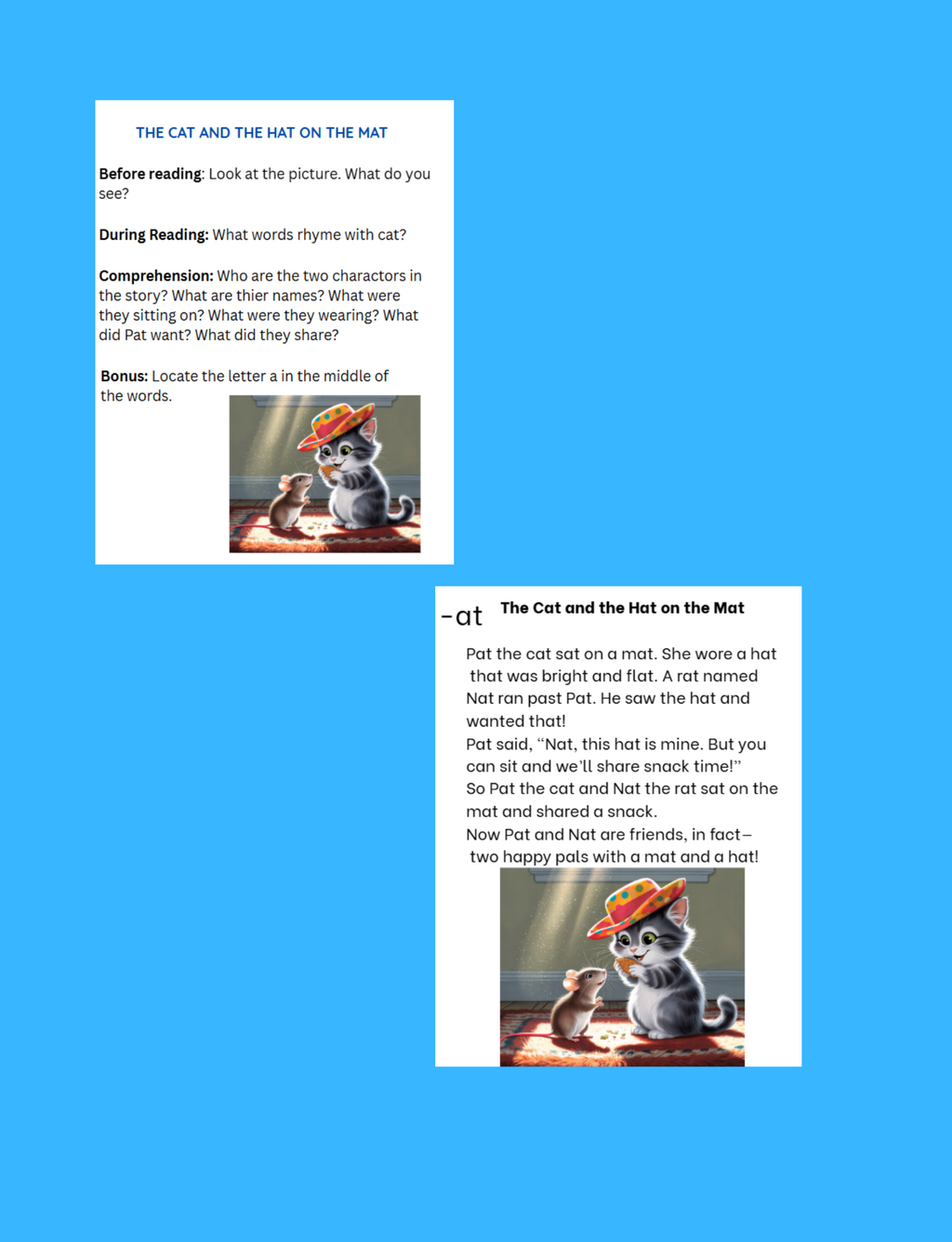 A-Z Phonics & Long Vowels Pre-K -Kindergarten