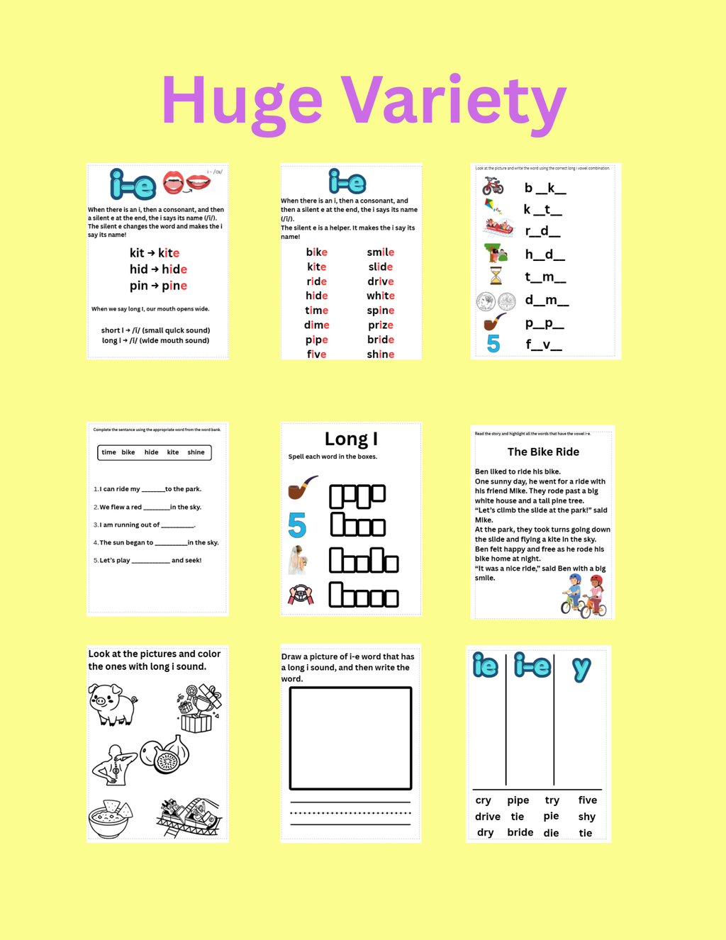 Research-Based Long Vowel Activities Bundle